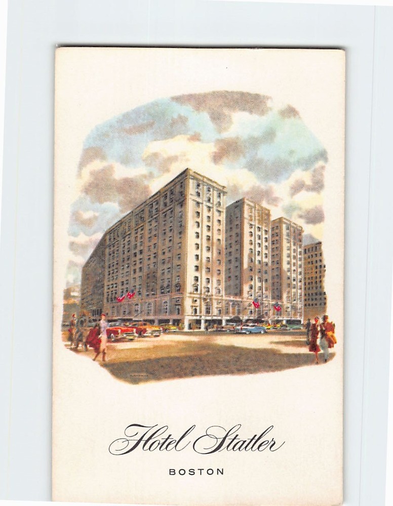 Postcard Hotel Statler Boston Massachusetts USA