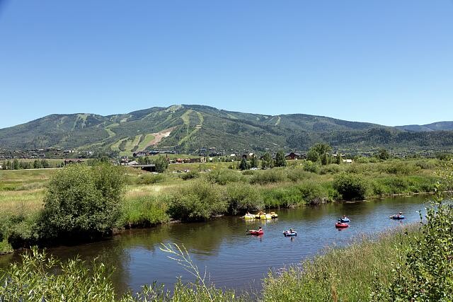 Photo:Steamboat Springs Colorado Yampa River Tubing 2015 Mountain Scenic