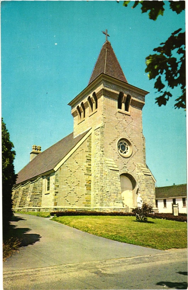 Niantic Connecticut Saint Agnes Roman Catholic Church Vintage Postcard