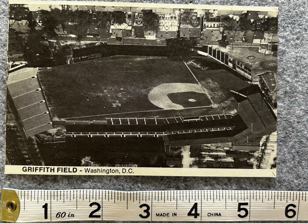 TCMA Ltd. Postcard - Griffith Field Baseball Stadium Washington D.C. 1974