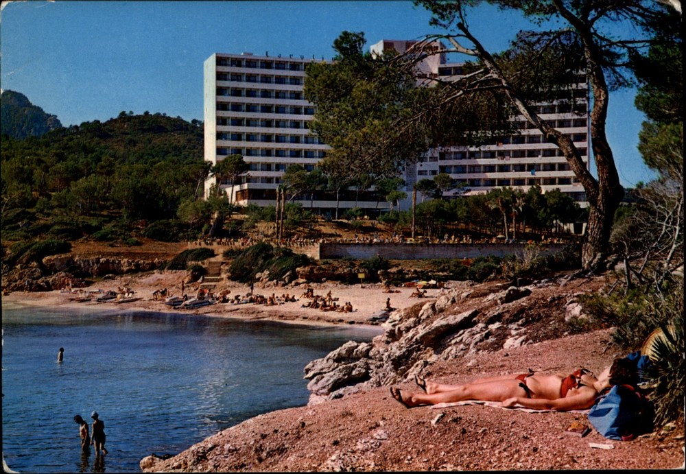 Hotel Carolina Cala Capdepera Mallorca Spain vintage postcard x369