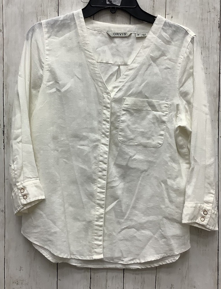 Women’s Orvis V-Neck Linen Top Medium 0430–224