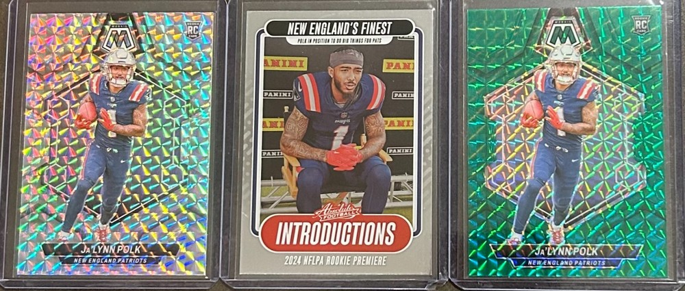2024 Panini Football Ja'Lynn Polk 3 Card Rookie Insert/Parallel Trading Lot!