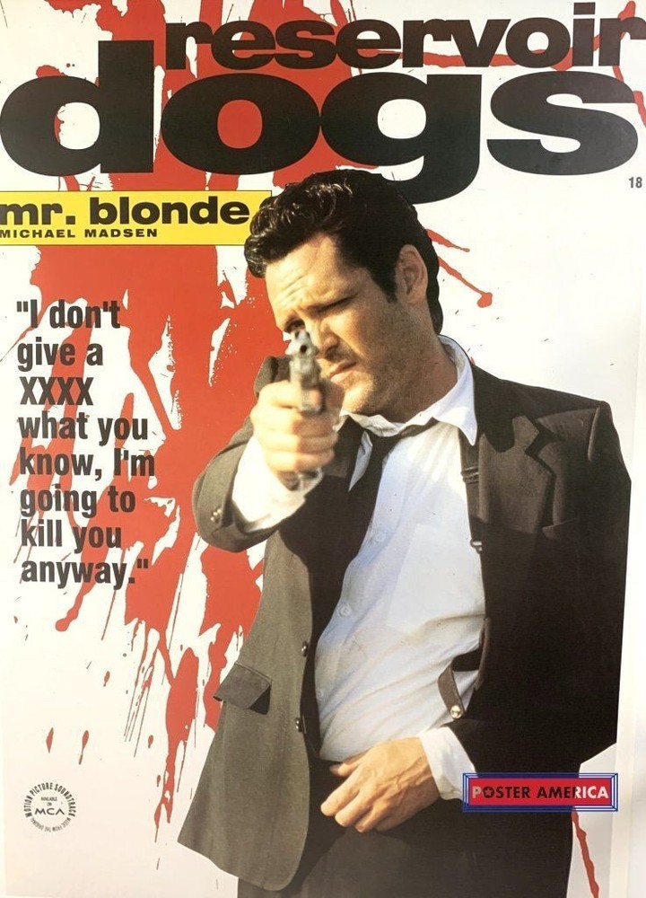 664297 Michael Madsen Mr Blonde Reservoir Dogs Movie Photo Wall Print Poster
