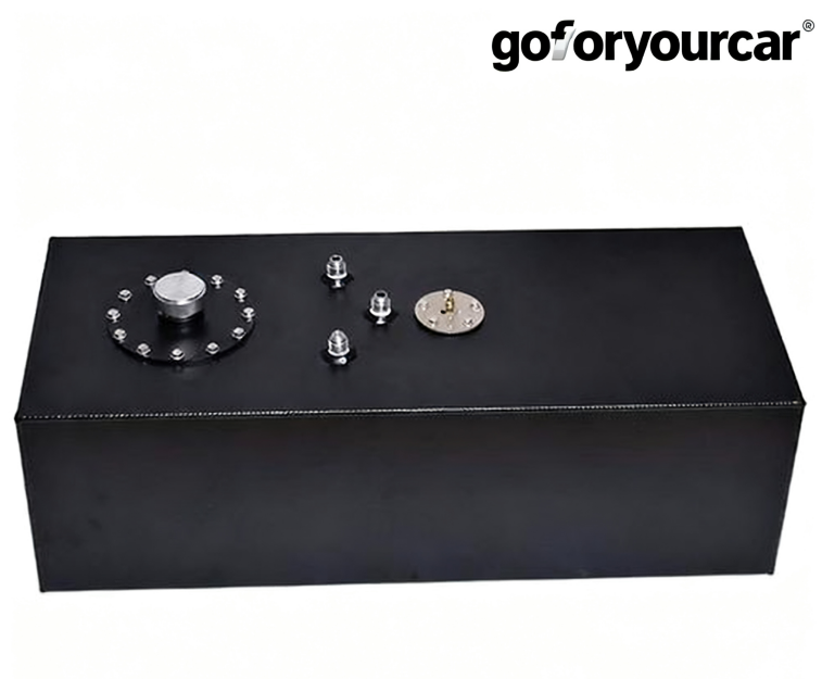 19 Gallon Aluminum Top Feed Fuel Cell Gas Tank+Cap+Level Sender 72L Black