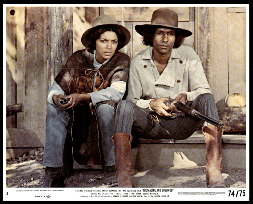 THOMASINE AND BUSHROD Movie Lobby Card 1974 Blaxploitation Western Original