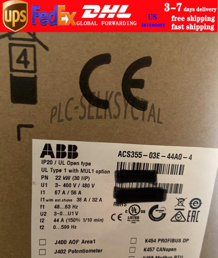 ACS355-03E-44A0-4 ABB Inverter micro drive Brand new Fast delivery No Keypad