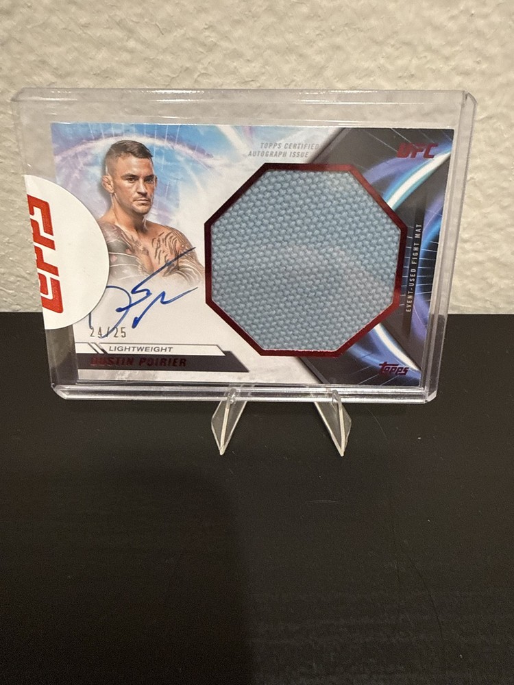 2024 Topps UFC Knockout - Autographed Jumbo Fight Mat Relic Dustin Poirier /25