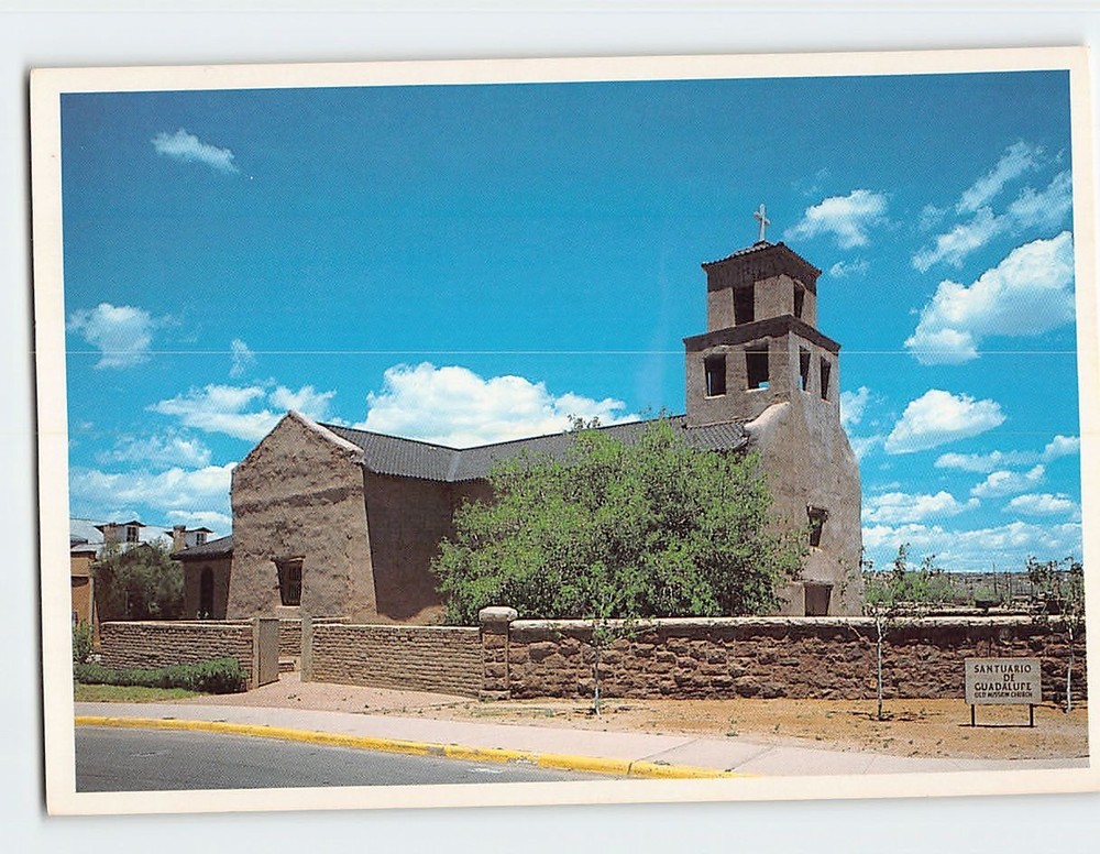 Postcard Sanctuario de Guadalupe Santa Fe New Mexico USA