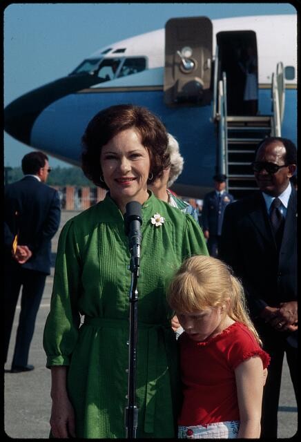 Brunswick Georgia USA Rosalynn Carter 1977 Latin America Departure Airport