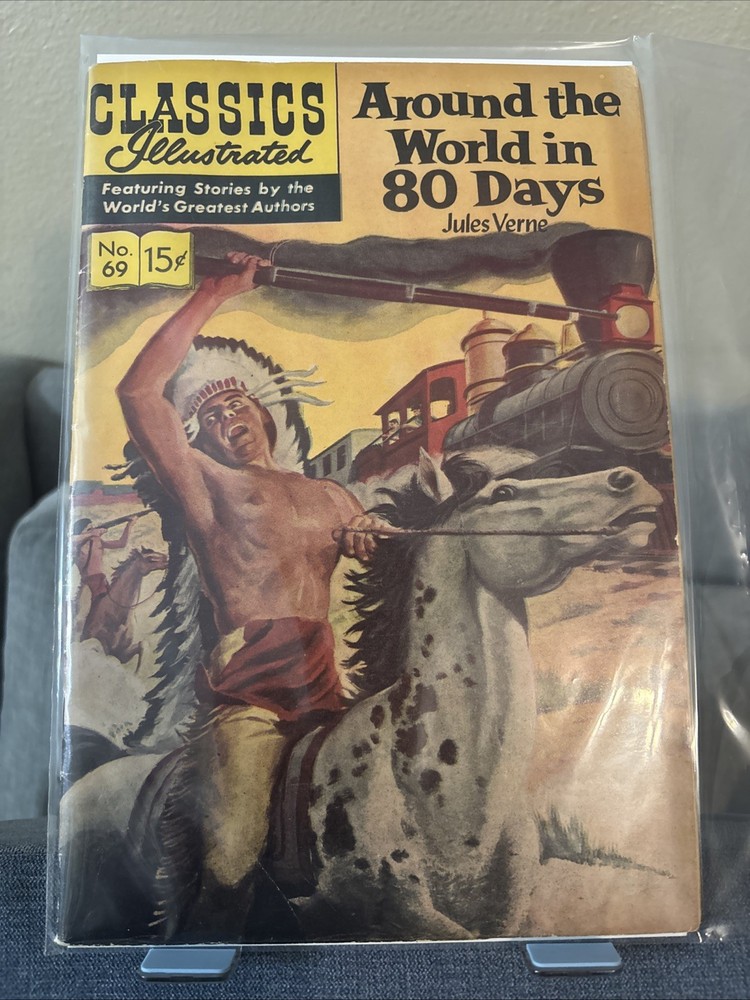 Classics Illustrated #69  Around The World In 80 Days  Jules Verne