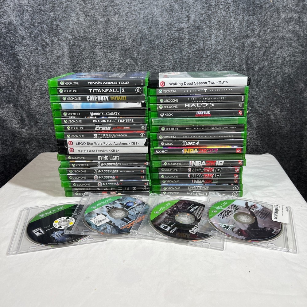 Xbox One Game Bundle Lot of 35 Video Games Sports Bulk Wholesale