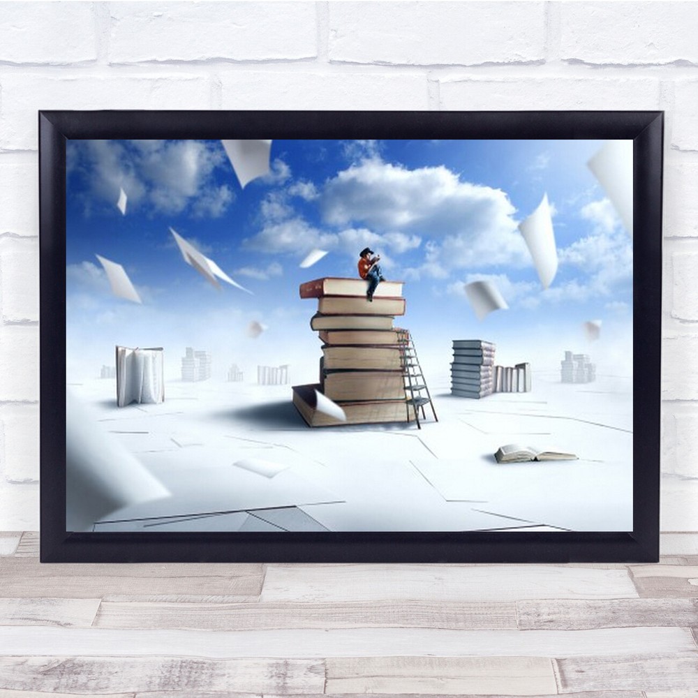 Dreamy Surreal Fantasy Woman Wall Art Print by Reedthebook  