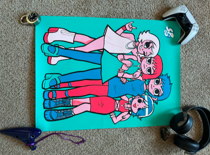 SDCC 2024 Scott Pilgrim 20th Anniversary Celebration 18x24 Poster Print 407/750