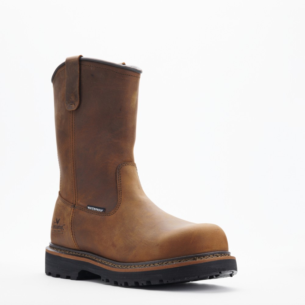 Thorogood Men's 11-Inch Waterproof Wellington Work Boot with Composite Toe