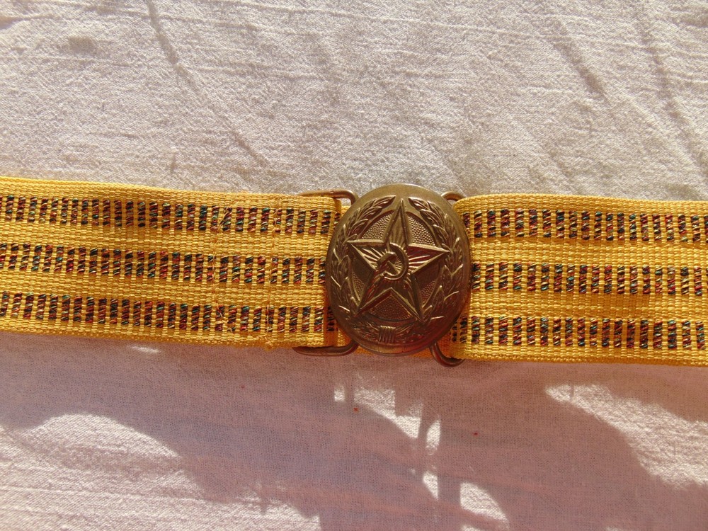 A Soviet officer's ceremonial belt. USSR Army. The belt size is adjustable.