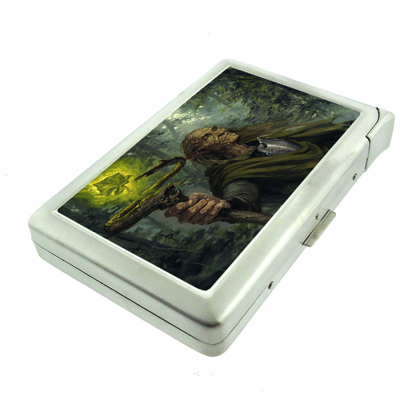 Wizards Witches & Warlock D8 100's Size Cigarette Case with Built in Lighter