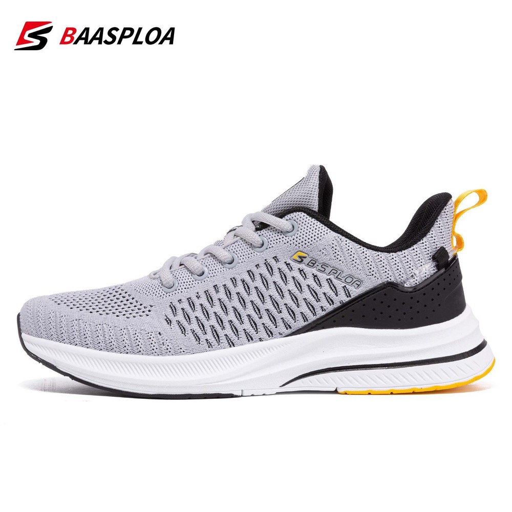 Baasploa Men’s Lightweight Running Shoes – Mesh Casual Sneakers for Outdoor Spor