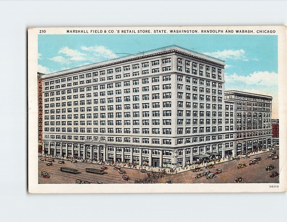 Postcard Marshall Field & Co.'s Retail Store Chicago Illinois USA