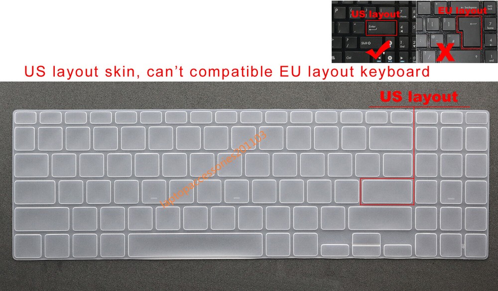 US Keyboard Skin Cover Film For ASUS M7600 M7600Q M7600QE M3500 M3500Q M3500QC