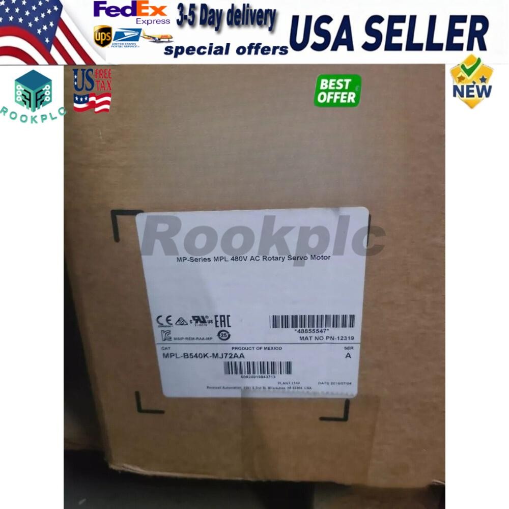 Allen-Bradley MPL-B540K-MJ72AA Servo Motor MPLB540KMJ72AA New US Free Tax