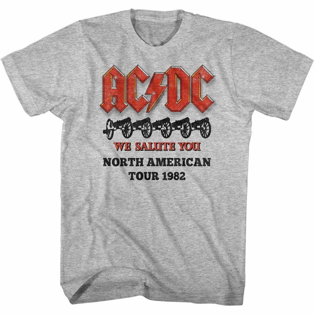 AC/DC We Salute You Tour Rock and Roll Music Band T-Shirt