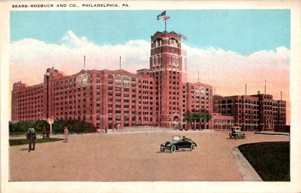 Pennsylvania PA Philadelphia Sears Roebuck Co Plant Postcard Old Vintage Card PC
