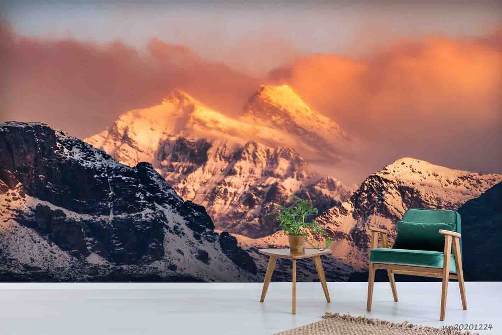 3D Snow Mountain Landscape Wall Murals Wallpaper Murals Wall Sticker