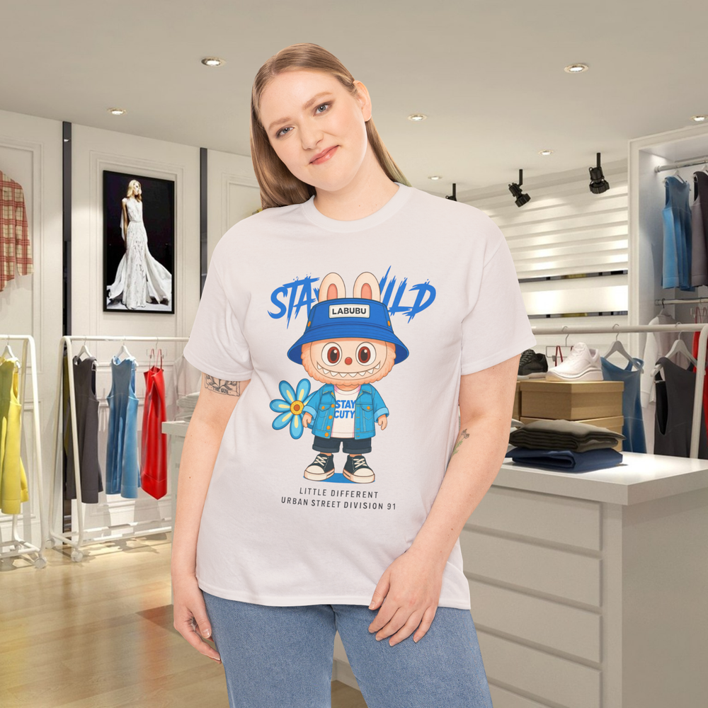 Cute Bunny Character Graphic T-Shirt