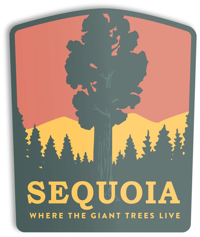 Sequoia national park sticker weatherproof bumper vinyl decal