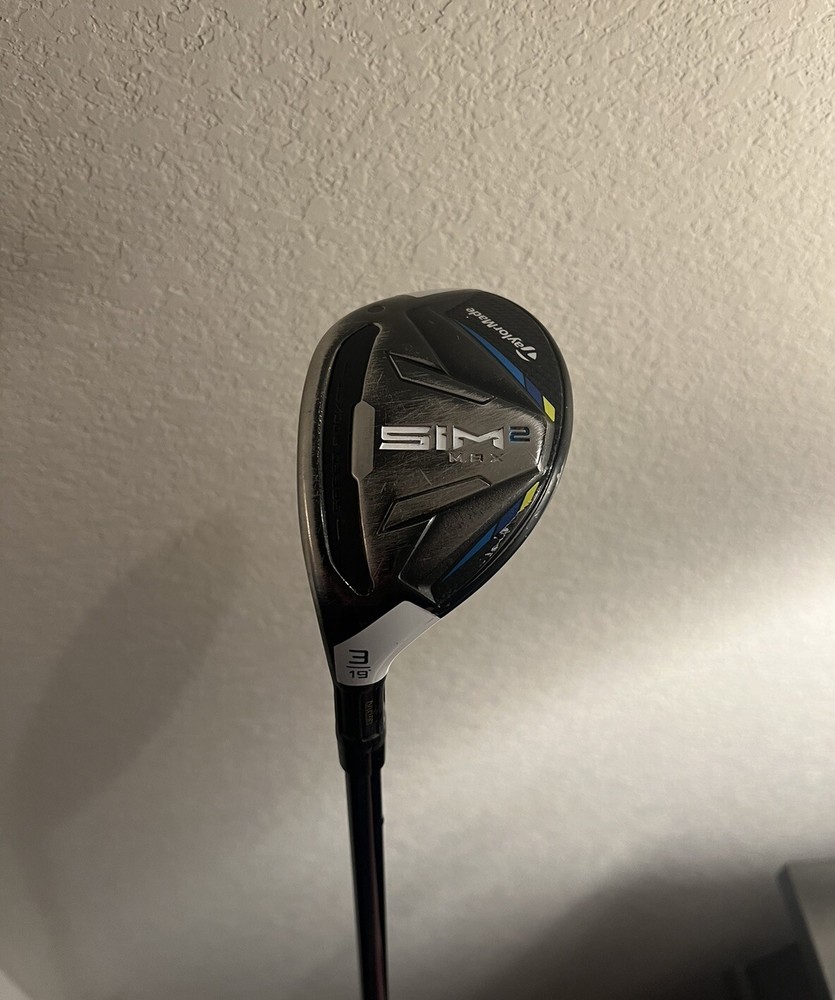 TaylorMade Sim 2 Max 3 Hybrid 19 Degree (Left Hand) Regular Flex Graphite Shaft