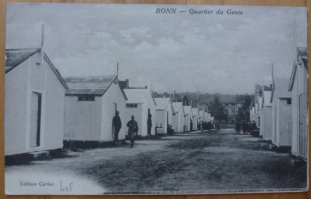 Postcard Bonn Quartier du Genie 1920 Dottendorf Bad Godesberg camp military occupation