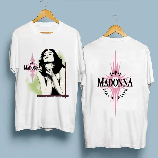 1989 Madonna Queen of Pop Like a Prayer White T-Shirt
