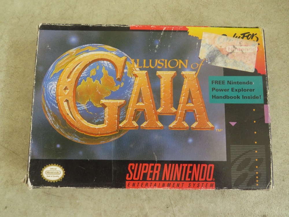 Super Nintendo SNES Illusion Of Gaia Authentic Game In Box Tested