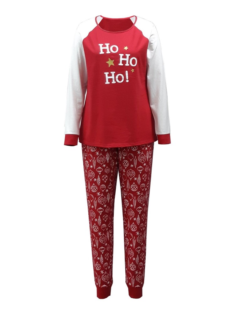 Cozy Red Long Sleeve Family PJ Lounge T-Shirt in XL