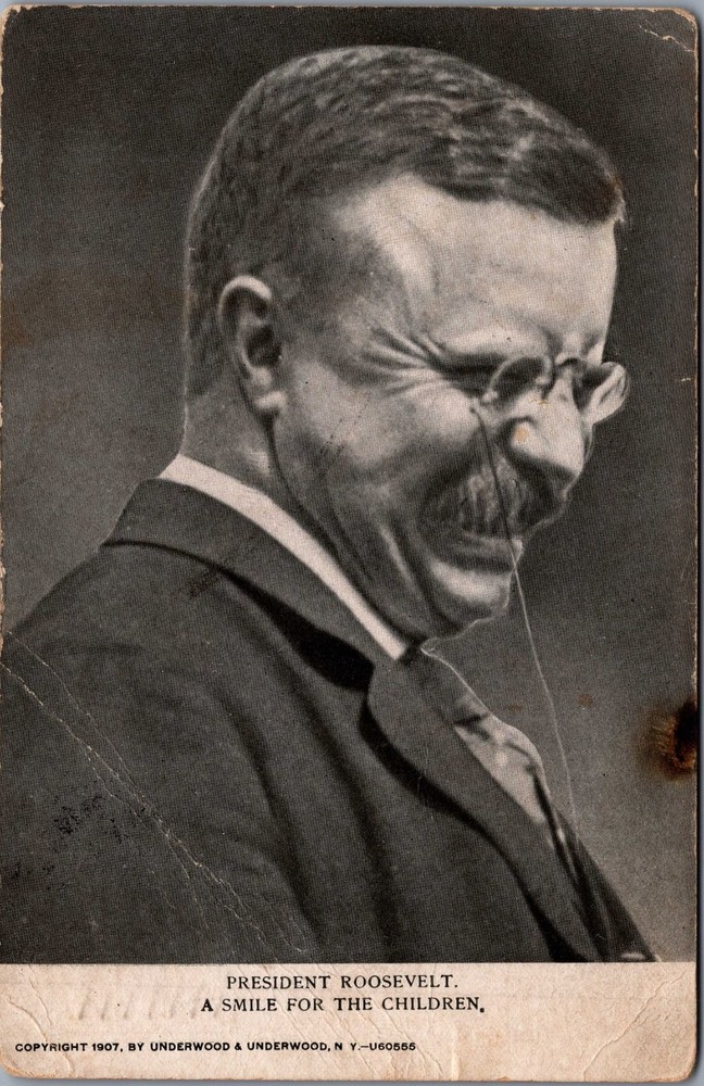 1907 RPPC President Theodore Roosevelt 