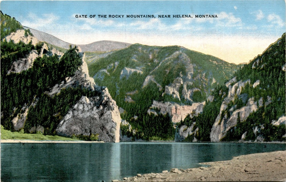 GATE OF THE ROCKY MOUNTAINS, HELENA, MONTANA, MISSOUR Postcard
