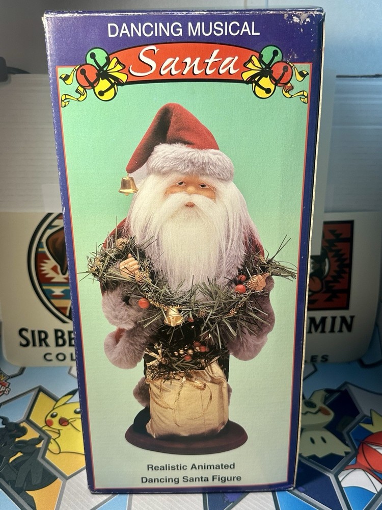Vintage Dancing Musical Santa “Jingle Bells” Animated TESTED WORKING Christmas