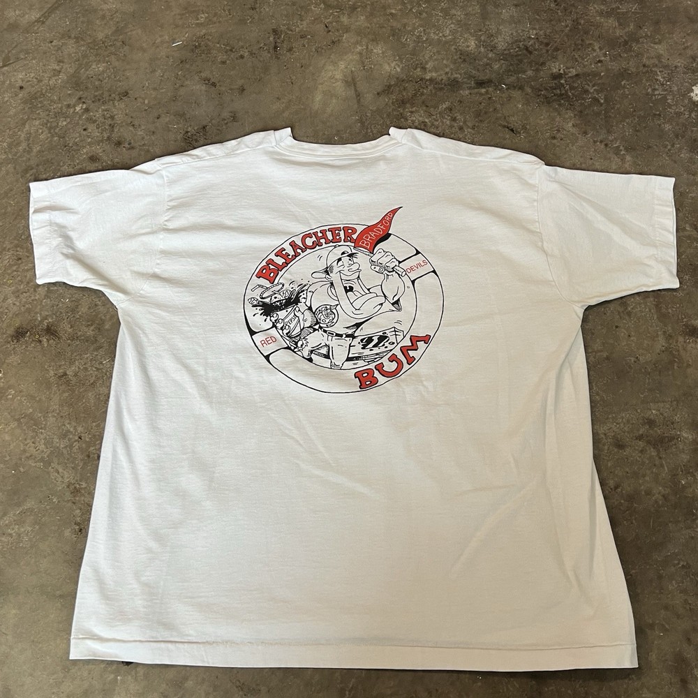 Vintage Bradford Red Devils Bleacher Bomb T-Shirt XXL Boxy Fit Single Stitch