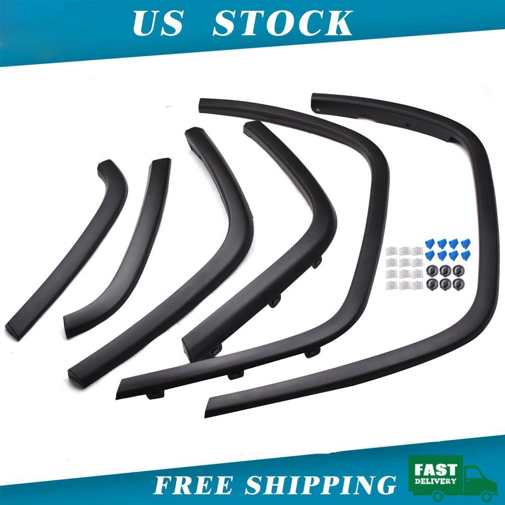 6PCS Wheel Arch Fender Flare Molding Trim Set For 2011-2016 Jeep Grand Cherokee