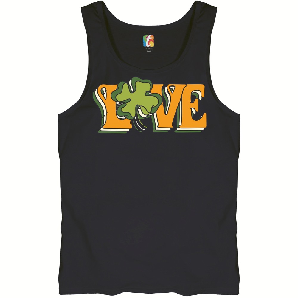 Irish Shamrock St Patrick's Day Love Tank Top for Men