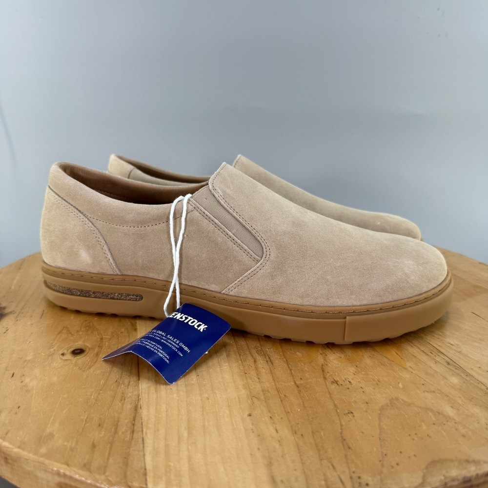 Birkenstock Oswego 45 Mens Size 12 Shoes Sandcastle Suede Comfort Slip-On Casual