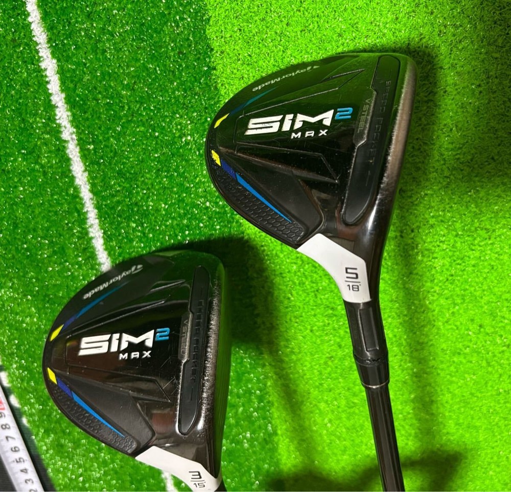 Sim2 Max Fairway Wood Set 3W 5W with Custom Shaft Taylormade