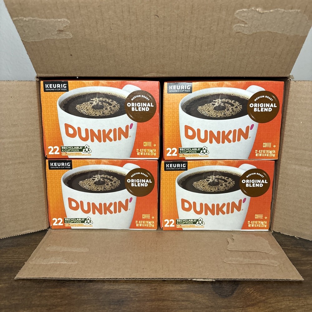Dunkin' Donuts Original Blend Medium Roast K Cup Coffee Pods - 88 Count