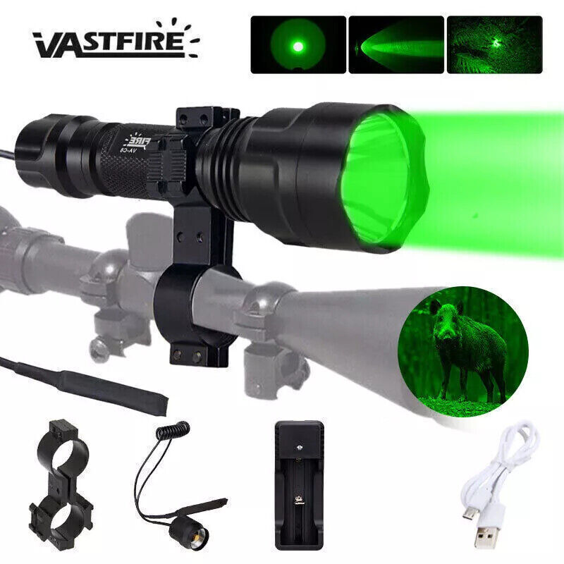 800 Yard Green LED Hunting Light for Coyote Hog Varmint Predator Control  