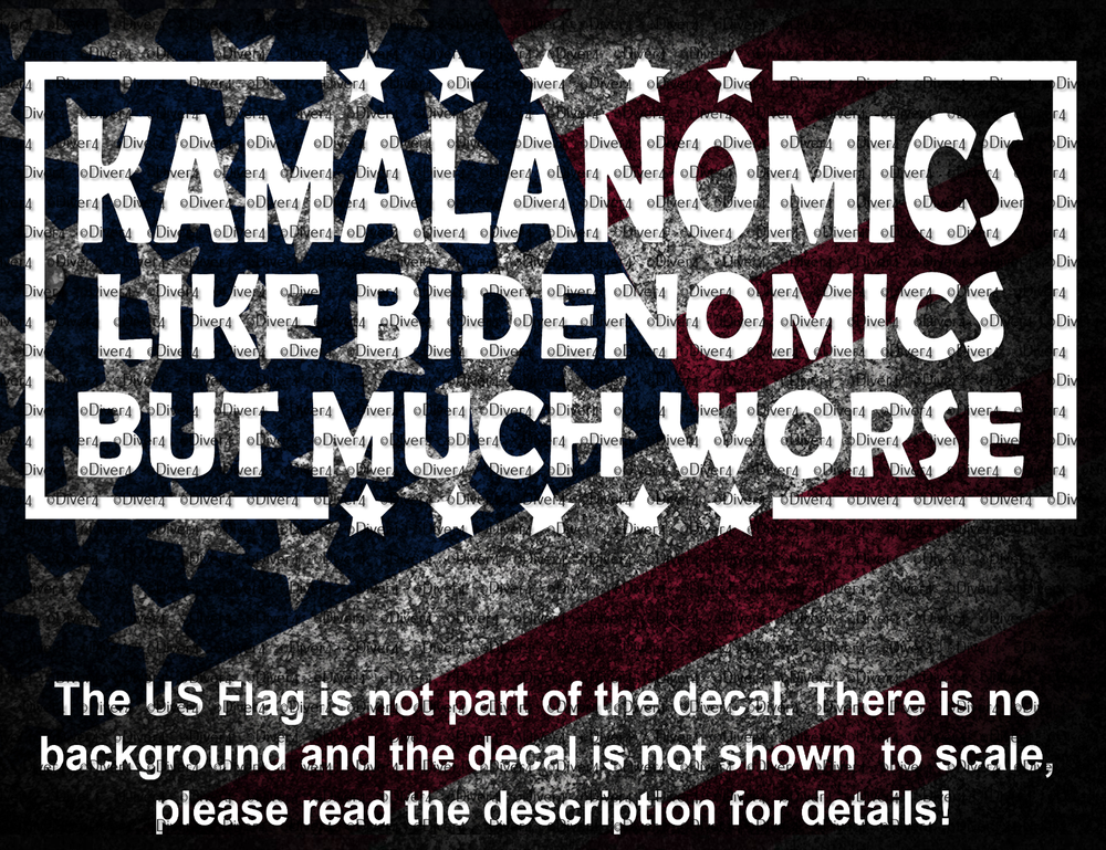 Kamalanomics like Bidenomics But Much Worse Decal Anti Kamala Walz