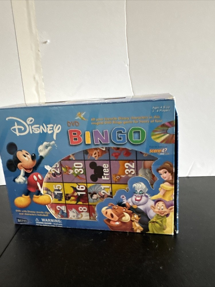 2005 Disney DVD Bingo Family Fun Game Complete