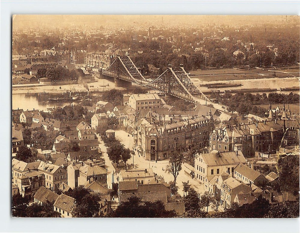 Postcard Loschwitz Dresden Germany