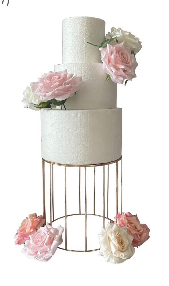 Gold Metal Cake Stand Dessert Display Riser Wedding Cupcake Stand 7.87”