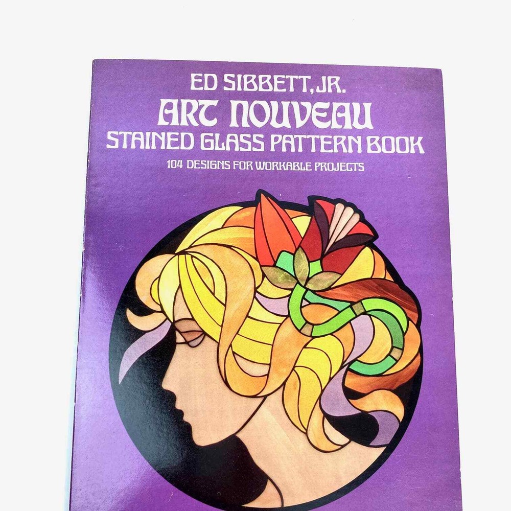 Art Nouveau Stained Glass Pattern Book, softcover